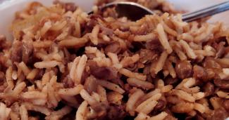 Majadra - beautiful rice and lentils